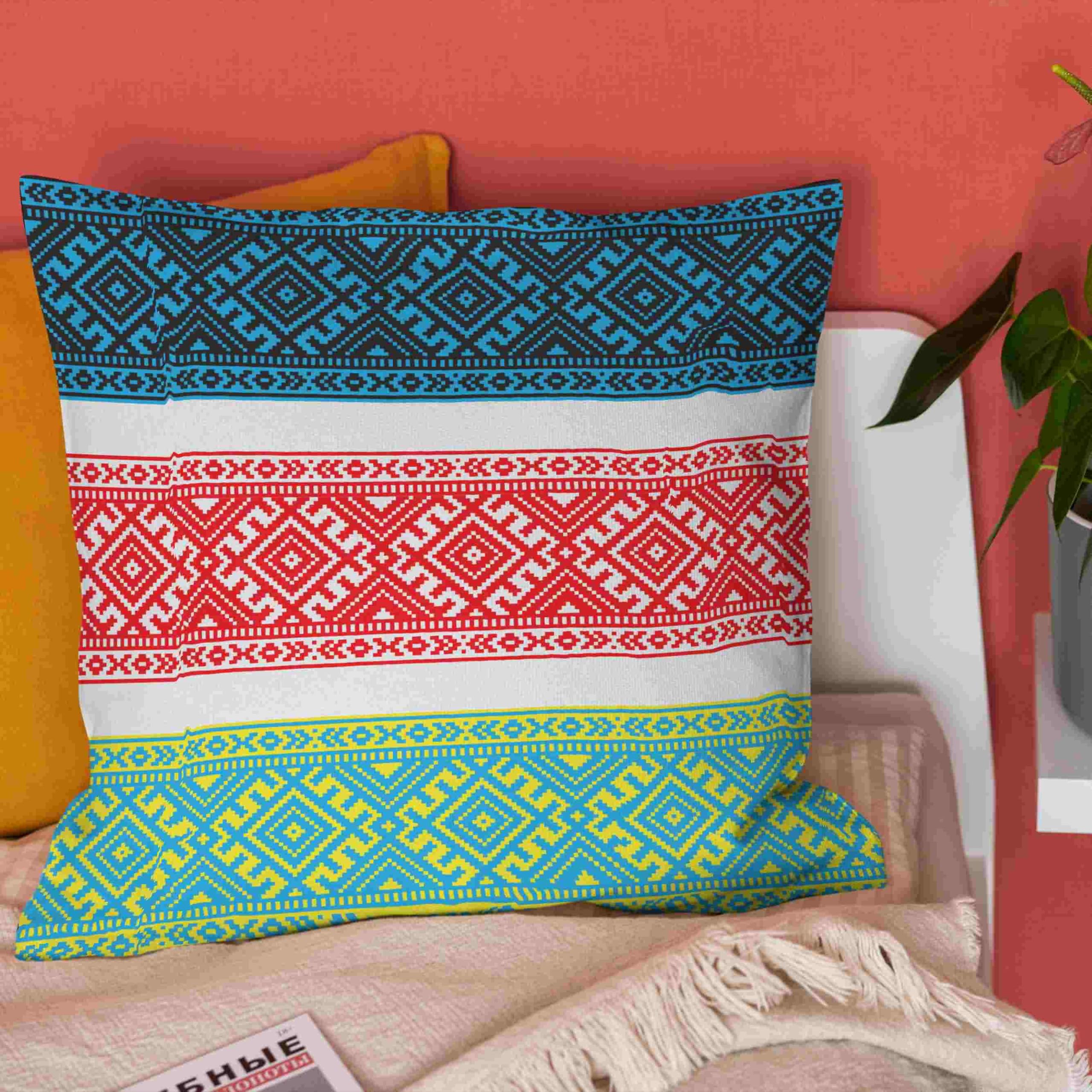 Lino Federe per Cuscini Grandi Federe per Cuscino Divano Classic 50x50cm, Motivo Geometrico retrò Fodere per Cuscini Letto Federe Cuscino Letto Divano da Salotto 4Pcs