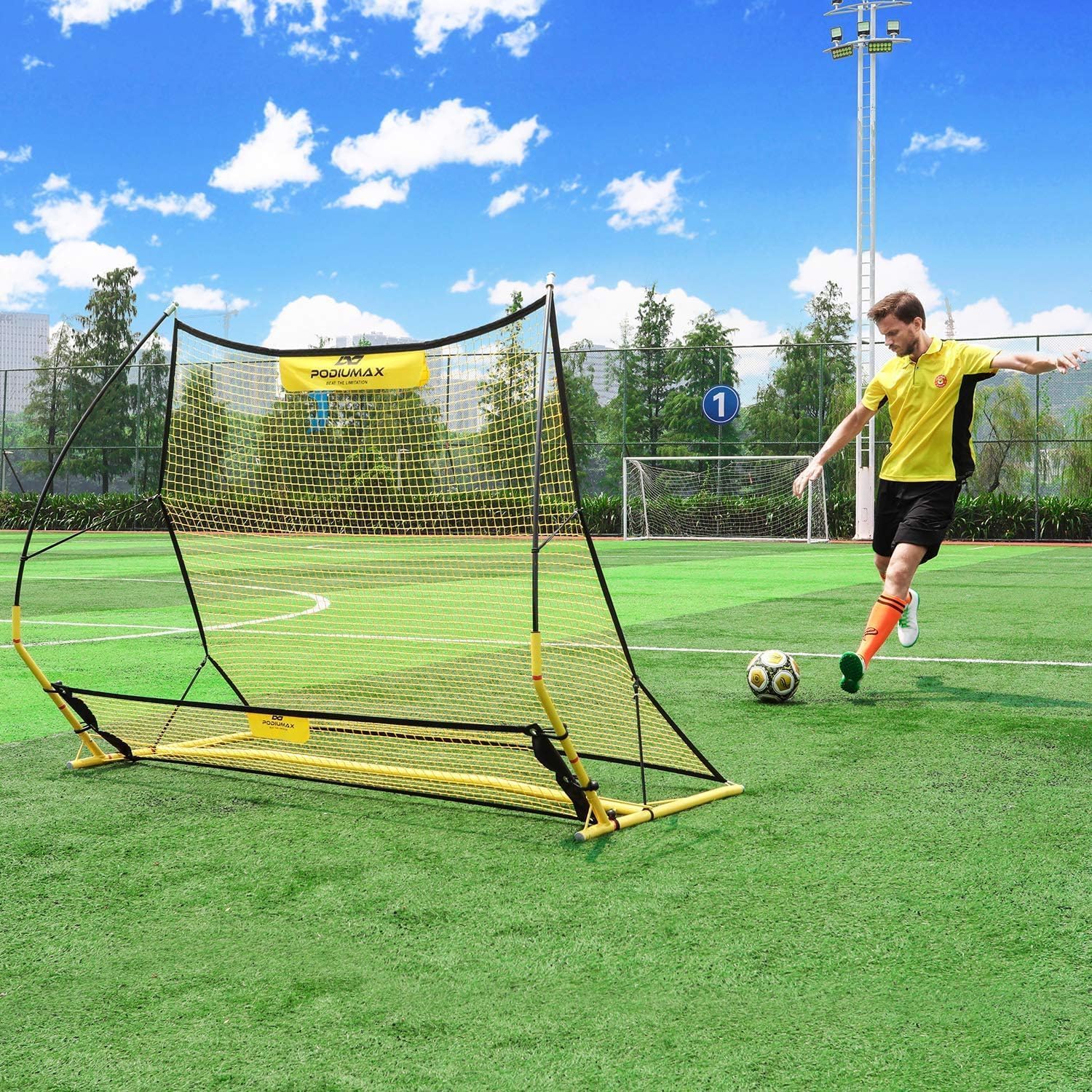 サッカー　リバウンダー Amazon | Letusto アドバンスドサッカーリバウンダーボード - 16