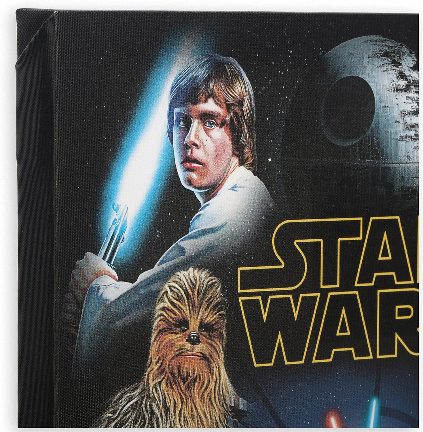 Open Road Brands Disney Star Wars Gallery Wrapped Canvas Wall Art - Classic Star Wars Wall Decor Featuring Luke Skywalker, Darth Vader, Chewbacca, and More