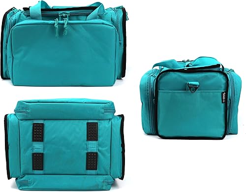 Miniatura 5 de OSAGE RIVER Bolsa táctica con 9 compartimentos y 2 bolsas de pistola extraíbles, bolsa de lona para disparar, cazar o viajar