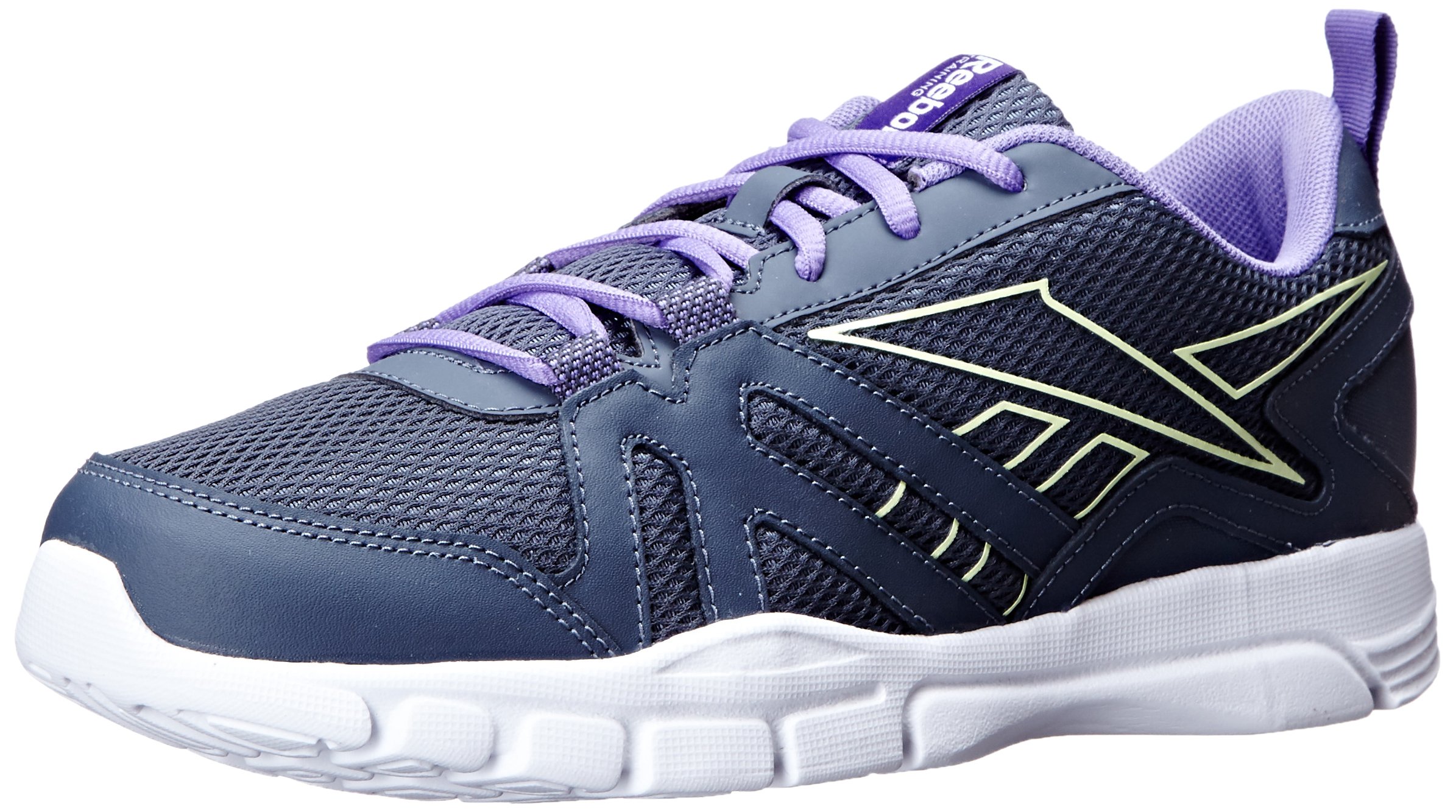 Reebok Women's Train Motion rs l-w, Graphite/Citrus Glow/Lush Orchid/Sport Violet, 11 M US