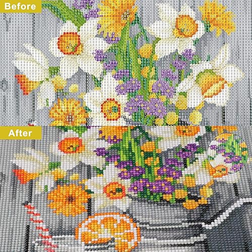 Miniatura 3 de NAIMOER Kit de arte de diamantes para adultos, diamante de taladro completo 5D, kit de arte de diamante de limón, kits de arte de diamantes de