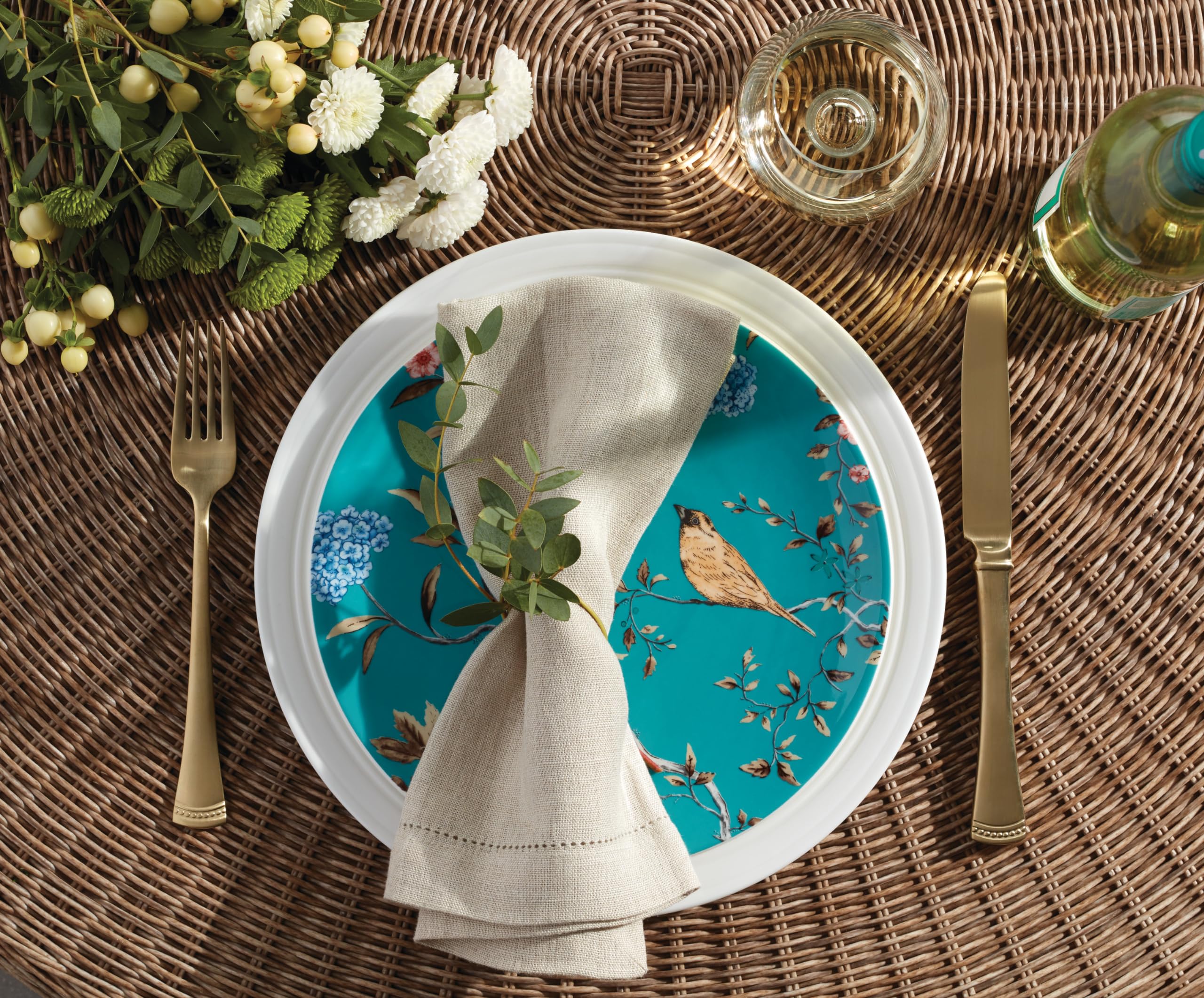 Amazon.com: Lenox 891297 Sprig & Vine 4-Piece Accent Plate Set