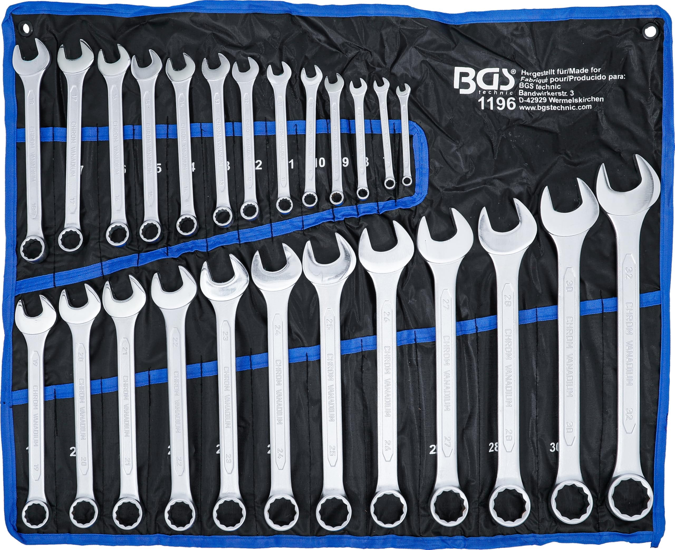 BGS 1196 | Combination Spanner Set | 6-32 mm | 25 pcs.
