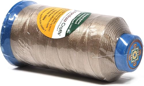 Miniatura 3 de Mandala Crafts - Hilo de nailon para coser cuero, tapicería, mezclilla y para trenzar el pelo resistente, 1500 yardas, tamaño 69 T70