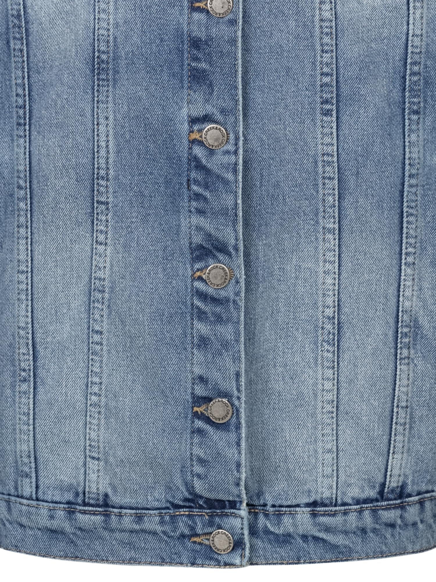 Rock Creek D-480 - Giacca in jeans da donna stile boyfriend
