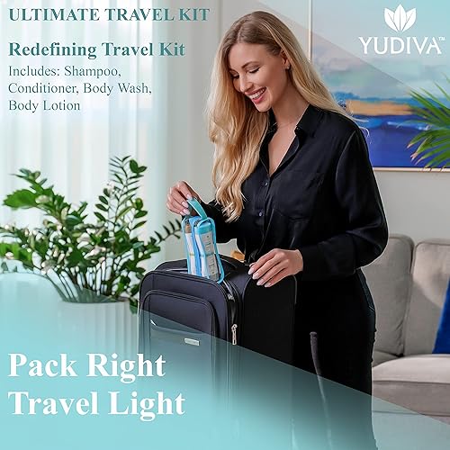Miniatura 3 de Kit de viaje definitivo champú, acondicionador, gel de baño, loción corporaltamaño de viaje YUDIVA