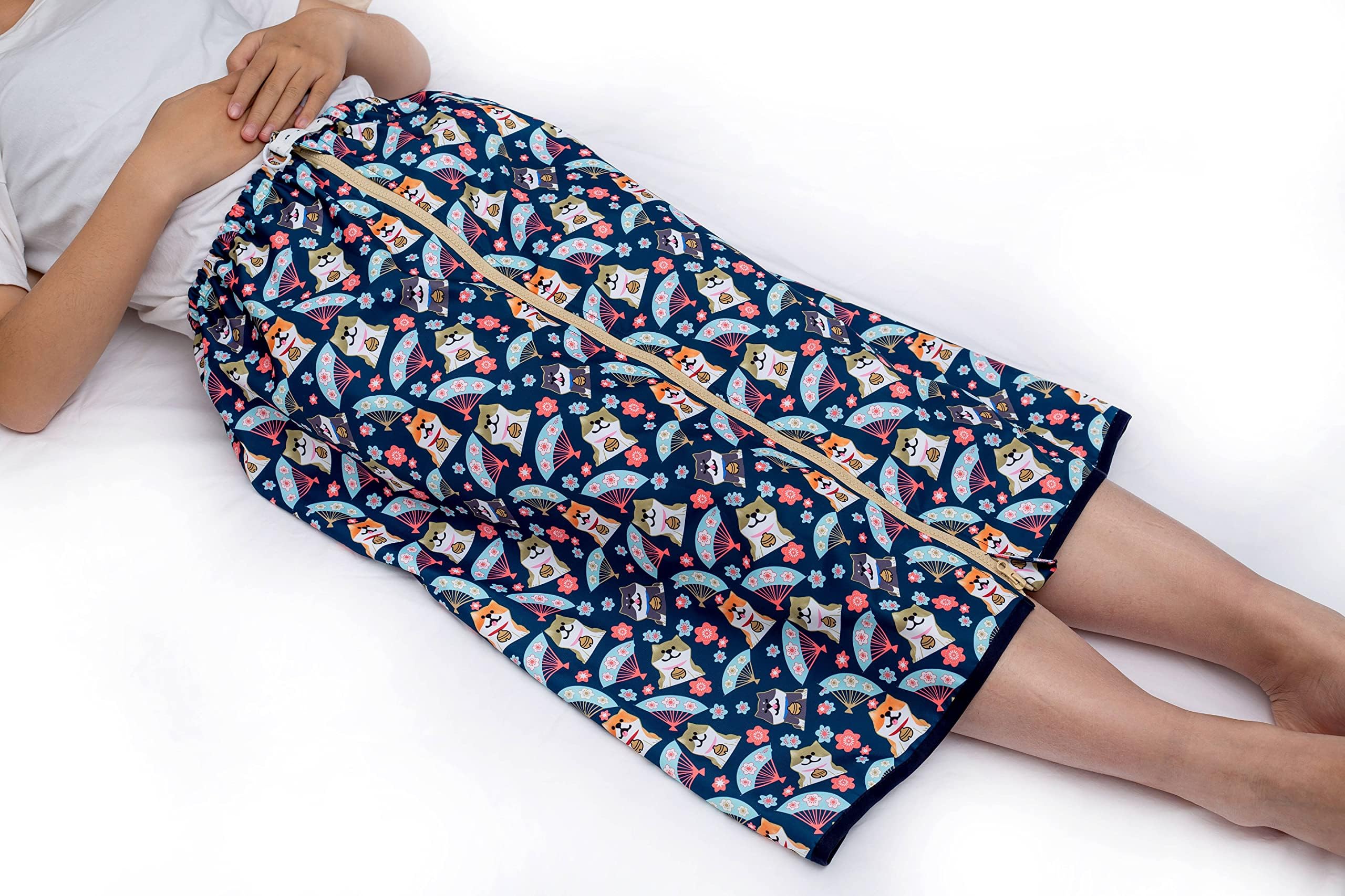 Adult Wearable Incontinence Mattress Reusable Incontinence Mattress Diaper Skirt for Adults,Highly Absorbent Washable Mattress Cover,Suitable for Adults,Elderly,Children