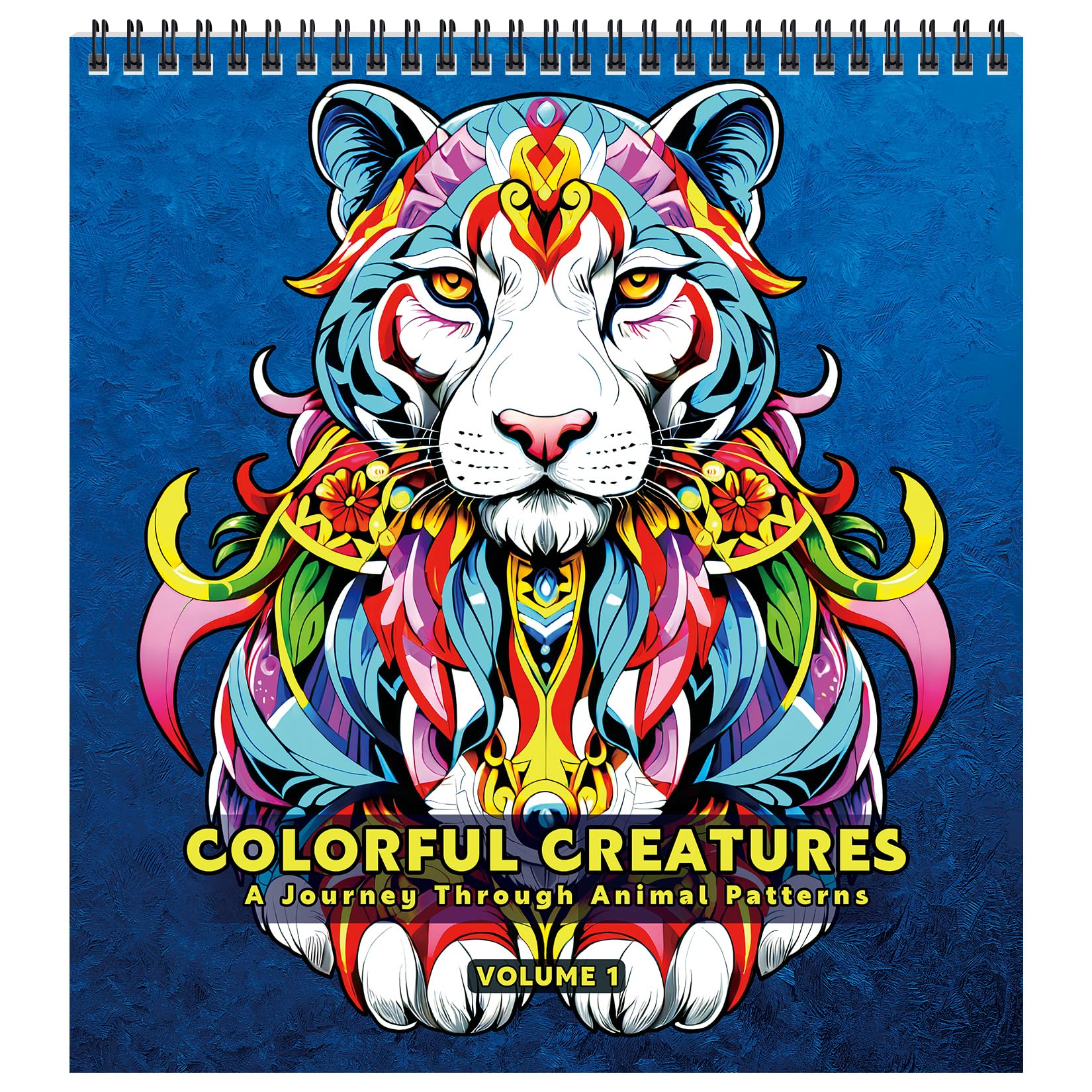 FUNLAVIE Mandala Malbuch Tiere für Erwachsene - 32 Entspannende Mandala Designs, Anti-Stress Ausmalbuch für Erwachsene mit Spiralbindung, Achtsamkeit & Stressabbau –Bunte Tiere，Format 25 * 23 cm