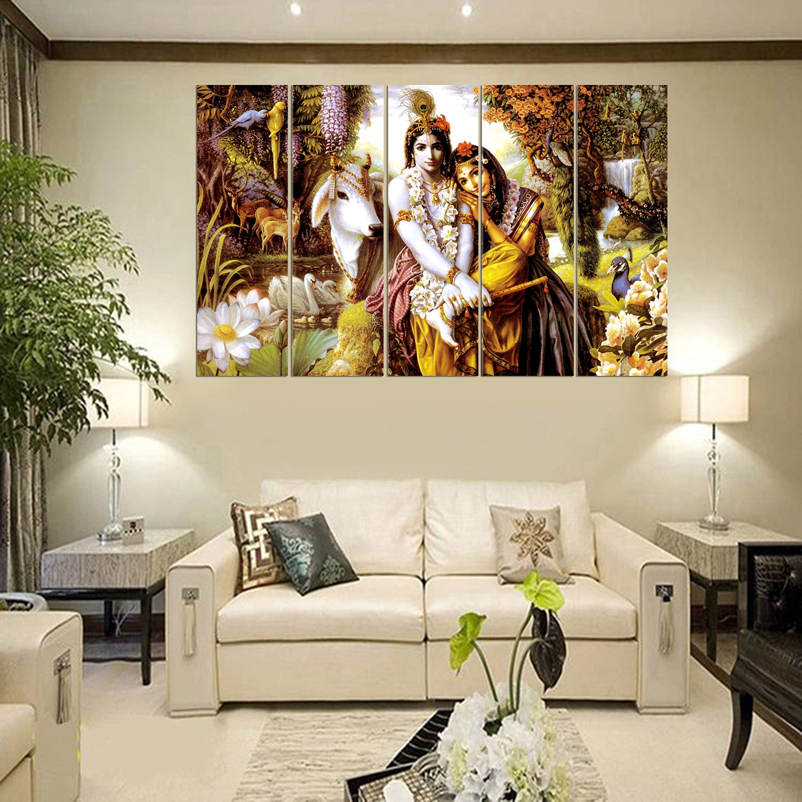 Radha Krishna Wall Decor For Living Room