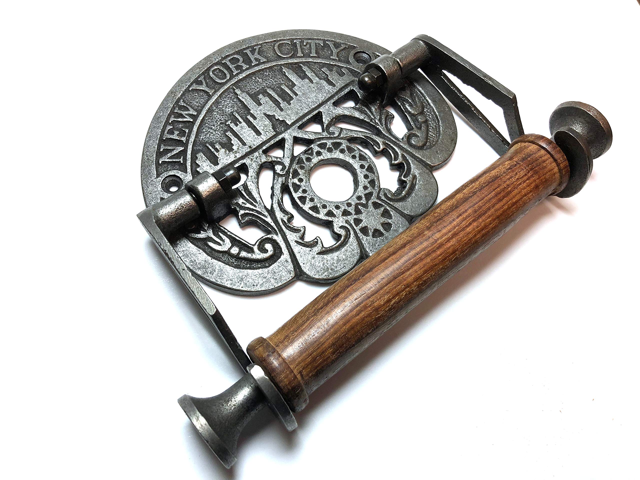 Antique Iron Toilet Roll Holder 'New York City' 150mm