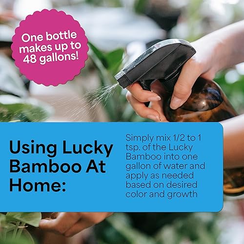 Miniatura 3 de Grow More Lucky Bamboo Fertilizer (2-2-2) - 8 onzas de alimento líquido concentrado y fabricado en Estados Unidos que hace 48 galones, alimento para