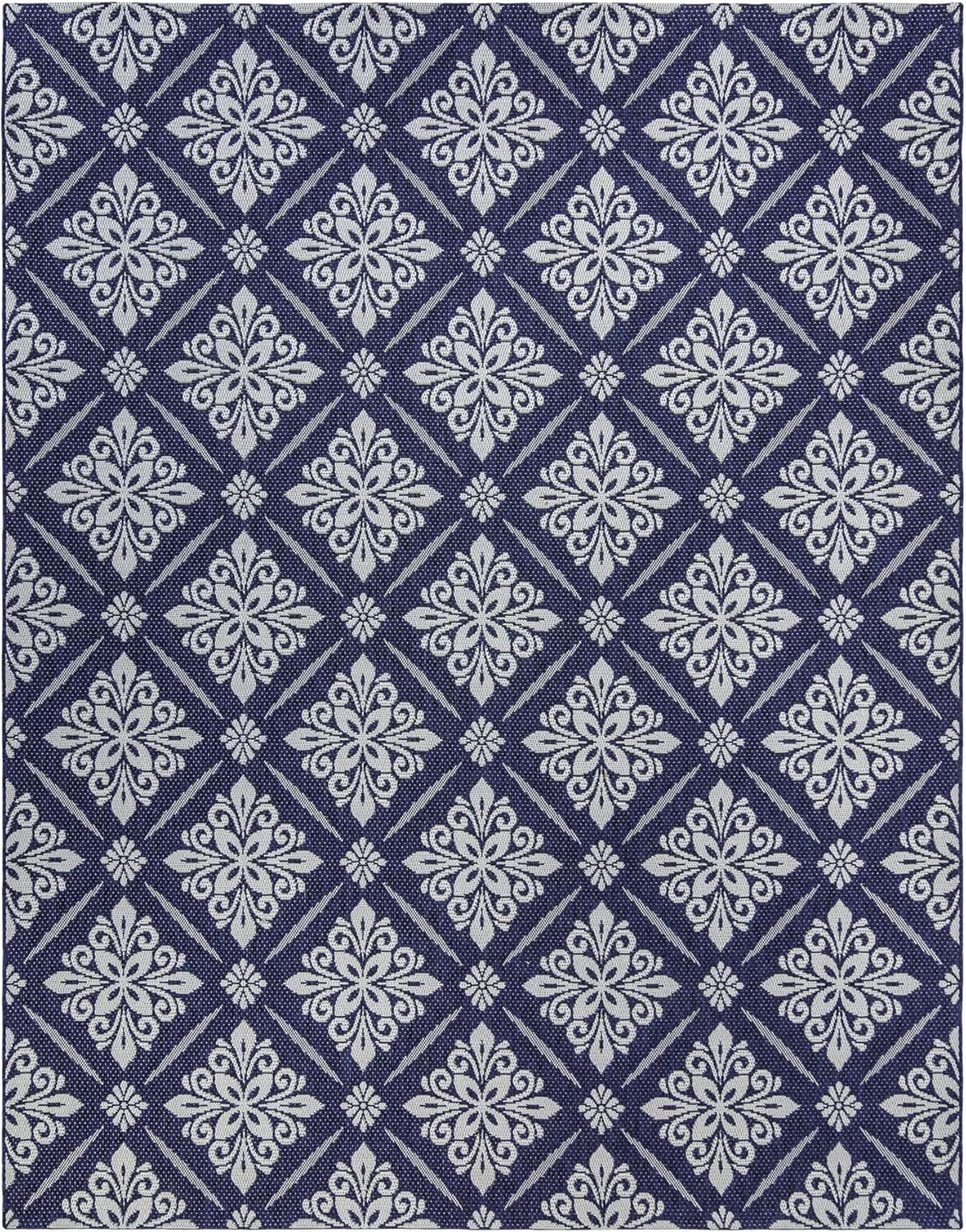 Gertmenian Prime Seneca Contemporary Outdoor Furniture Rug, 9x9 Square, Beige Gray