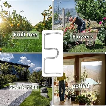 12PCS Fruit Tree Branch Puller Tying Machine Farm Tools New Plum Tree Open Angle Pull Branch stereotyped Branch Bending Tool Fruit Branch