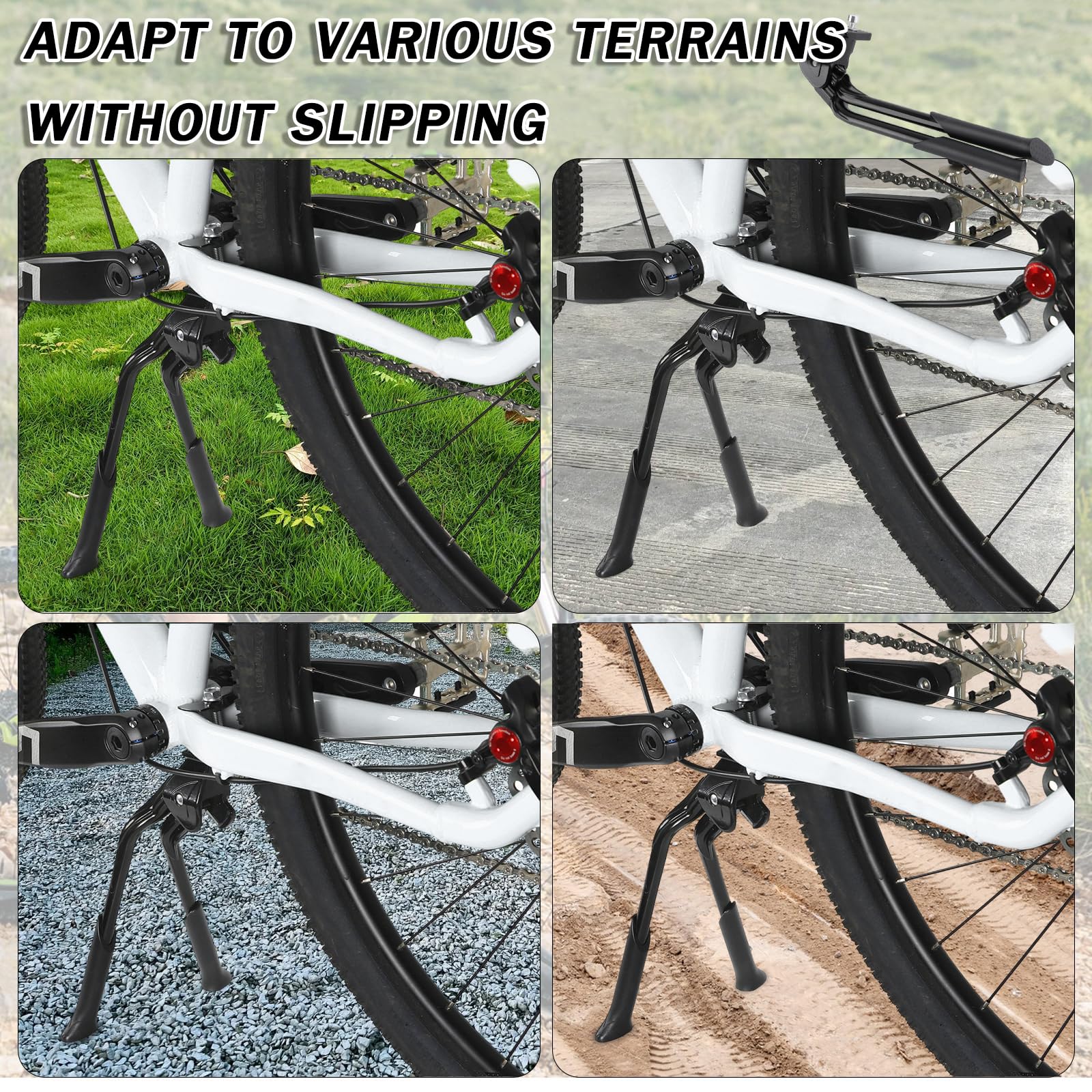 Fahrradständer Doppelständer für Merida Ninety-Six 9,600 2017, Stabiler Zweibeinständer aus Aluminiumlegierung | Rutschfester Fuß, Hohe Tragfähigkeit Höhenverstellbar