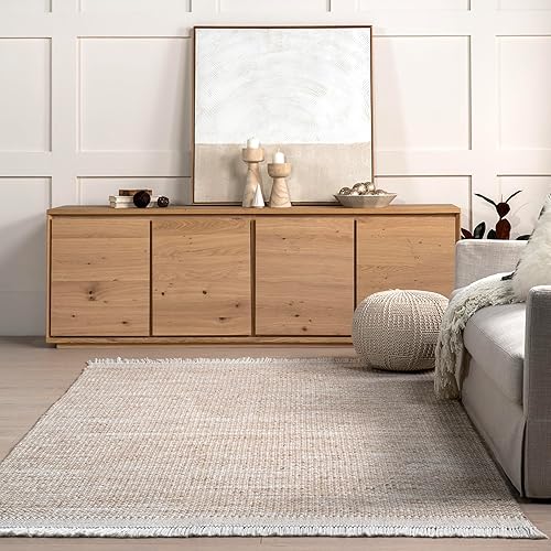 Miniatura 9 de nuLOOM Alfombra Catherine, 5 x 8 pies, color beige