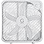 Genesis 20" Box Fan, 3 Settings, Max Cooling Technology, Carry Handle, White