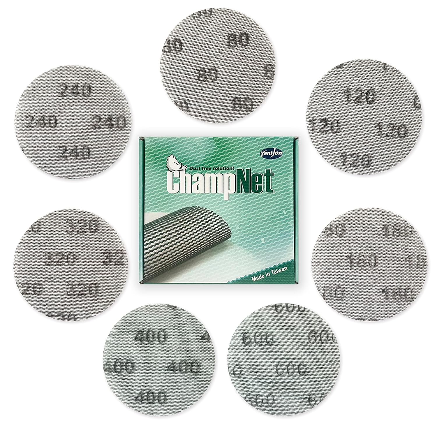 5 Inch Mesh Sanding Discs Hook and Loop Sanding Disc Dust Free