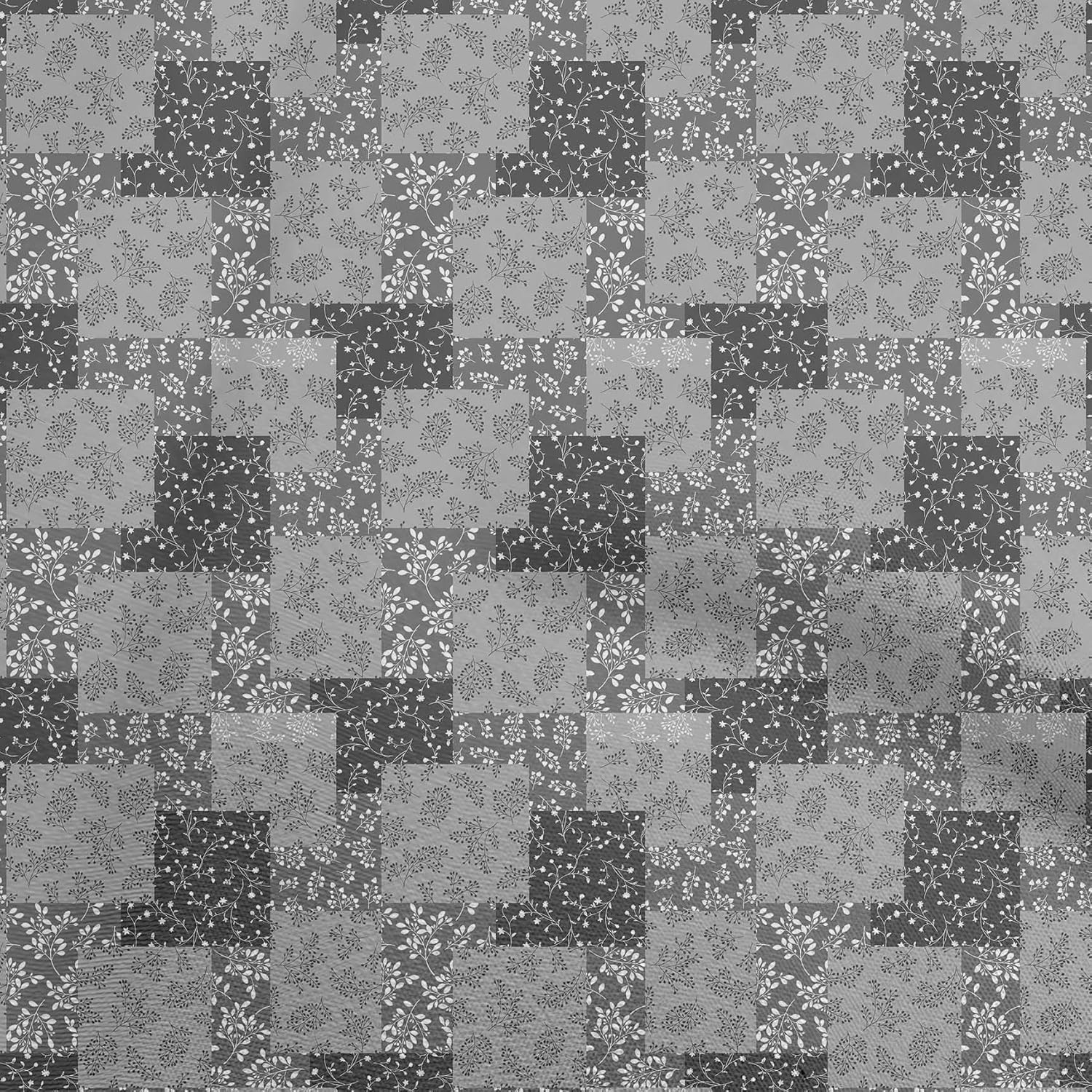 oneOone Cotton Jersey Yellow Fabric Floral Silhouette Quilting Supplies Print Sewing Fabric by The Yard 58 Inch Wide