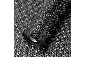 12" x 120" Black Drawer Liner - Safeguard Your Storage Spaces with Style