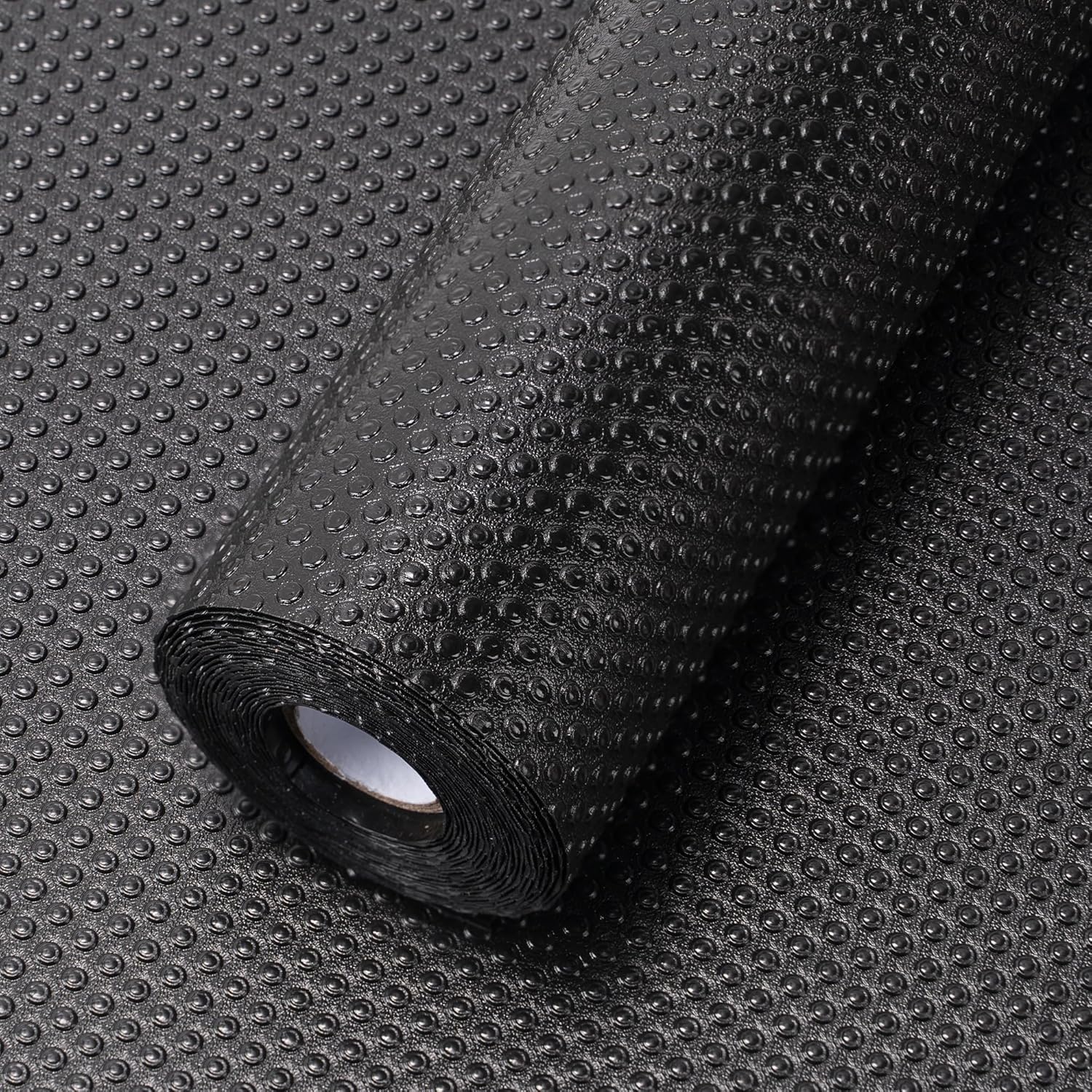 Shelf Liner for Kitchen Cabinets Black- Food Safe, Non-Adhesive, and Waterproof - Easy to Clean and Reusable - Perfect for Shelves,Fridge,Drawers,Cupboard and Pantry Cabinets (17.5" x 240"/Black)