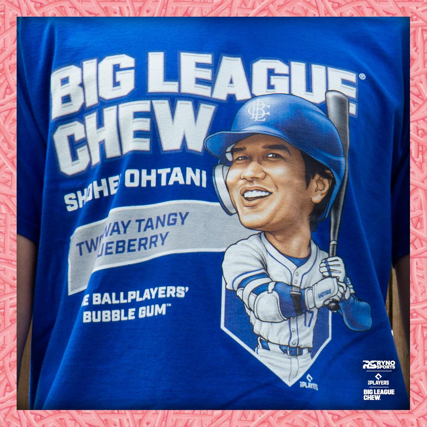Ryno Sports x Big League Chew Main Event Adult T-Shirt for Baseball Fans