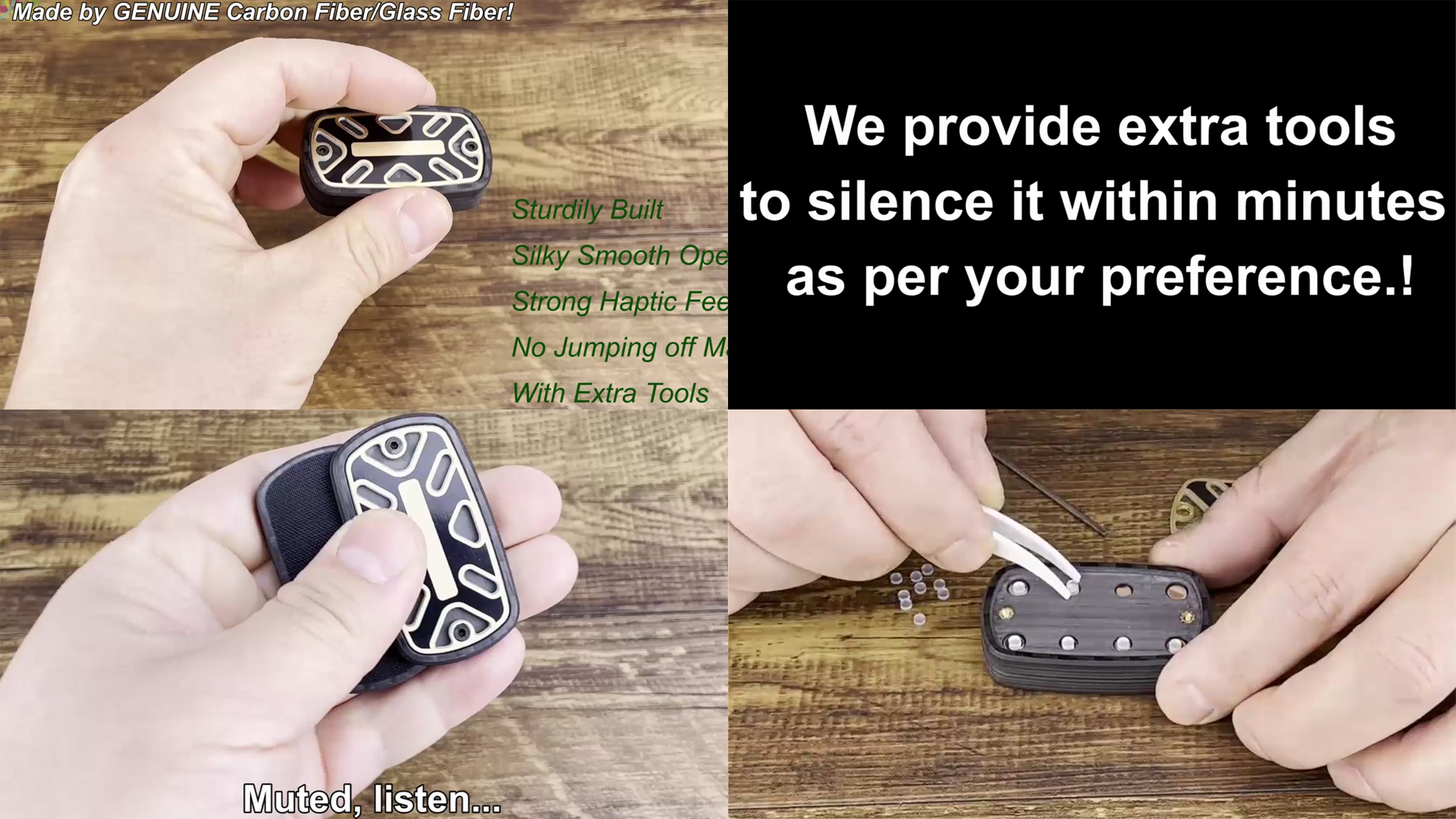Amazon.com: DjuiinoStar Silent Fidget Slider (Carbon Fiber