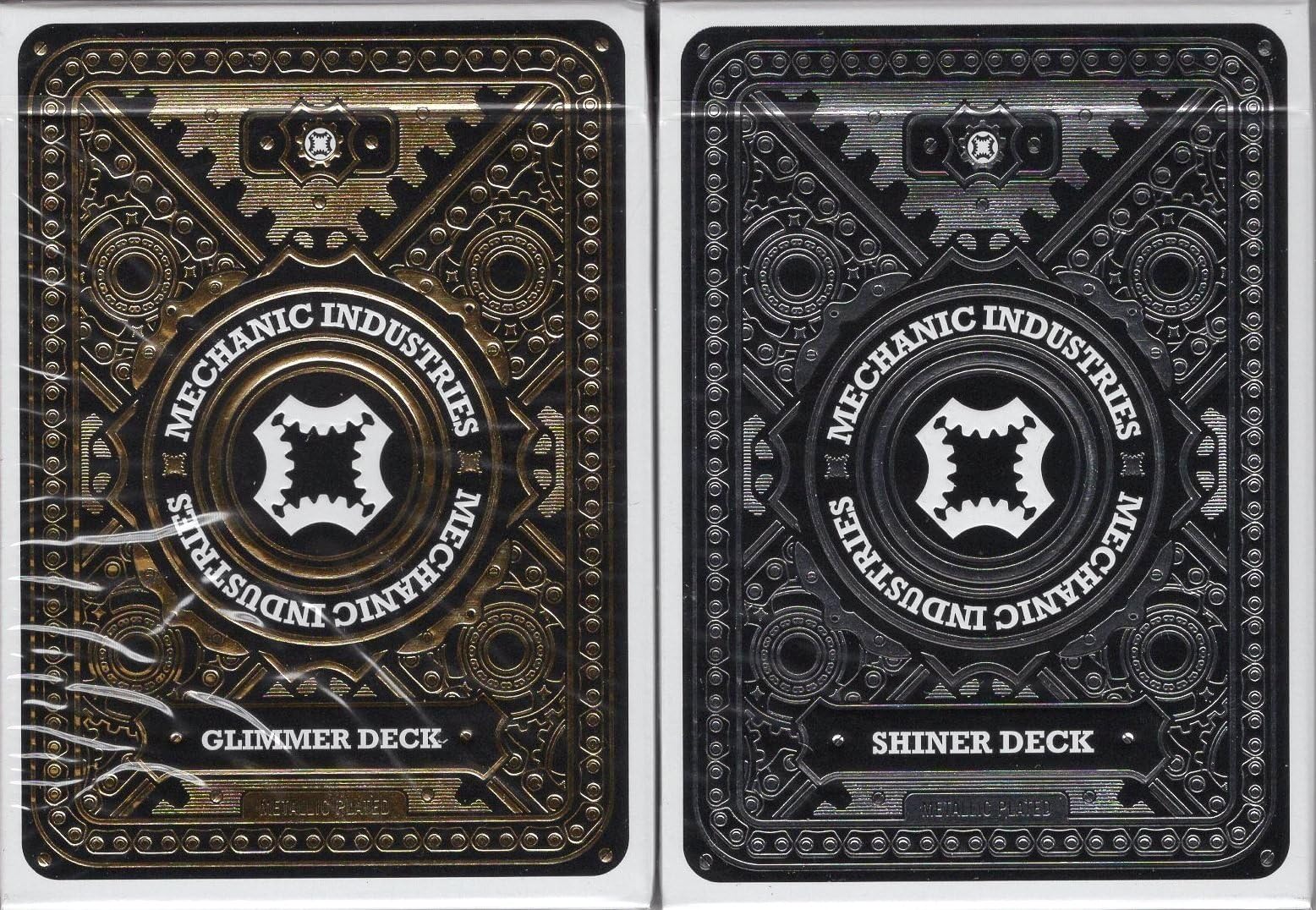 Mechanic Metallic Playing Cards USPCC - Glimmer & Shiner (2 Deck Set)