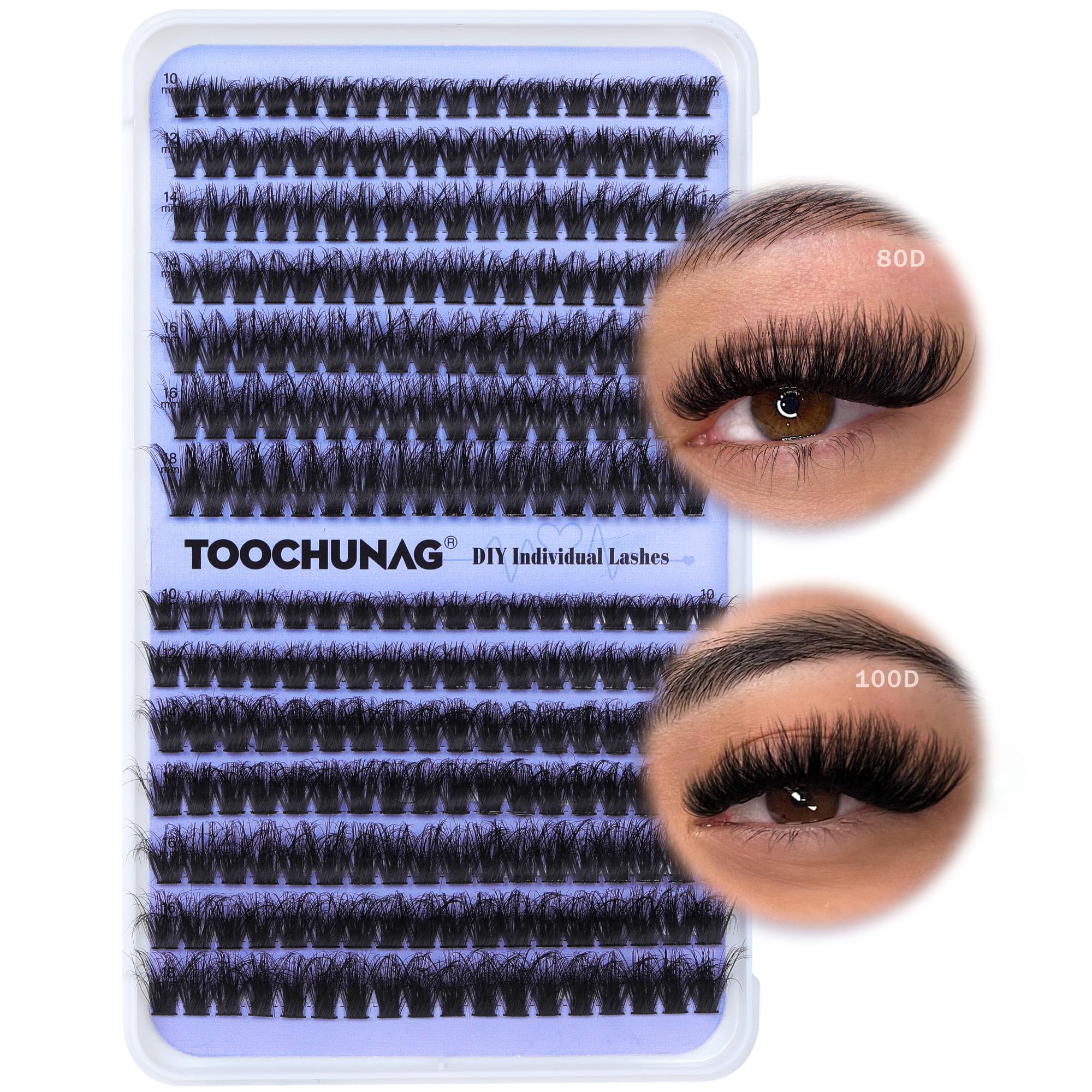 TOOCHUNAGFluffy 80D+100D Lash Clusters