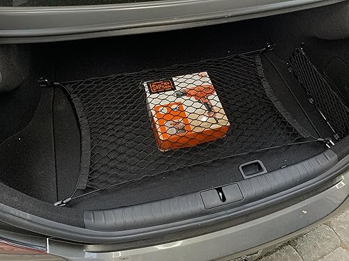 Miniatura 7 de Floor Style - Red de carga elástica para maletero para Genesis G70 (IK) 2.0T 3.3T 2019-2025 - Organizador y almacenamiento de maletero de alta