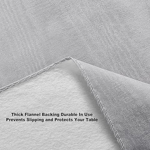 Miniatura 7 de Newbridge Moire - Mantel de franela de vinilo con estampado ondulado de color sólido para interiores y exteriores