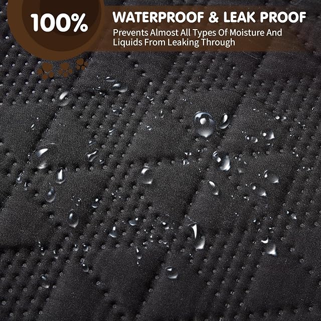 Foto 3 de 7 de PETCUTE Mantas para Camas para Perros,Mantas Impermeables para Perros para Cama con Fondo…