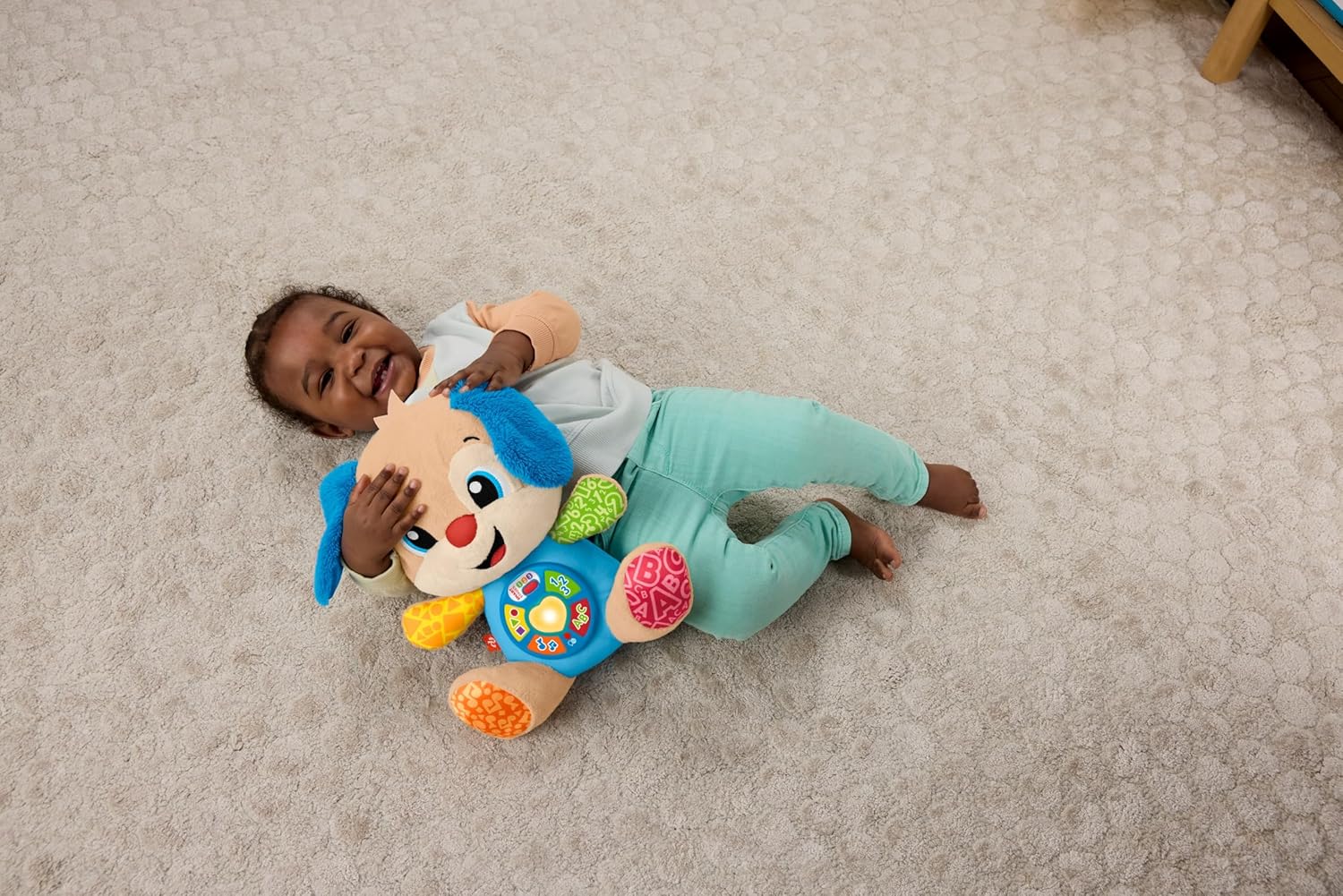 Fisher-Price Laugh and Learn Musical Plush Toy for Babies Smart Stages Dutch English German Italian JFD20 + 6 Months