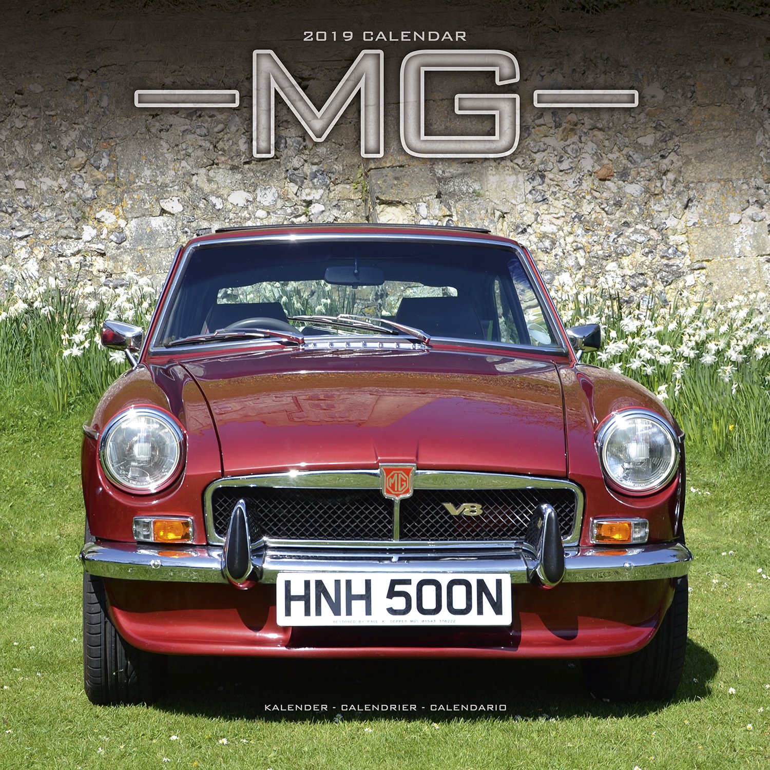 MG Calendar- Calendars 2018 - 2019 Wall Calendars - Car Calendar - Automobile Calendar - MG 16 Month Wall Calendar by Avonside