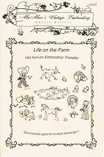 Life on The Farm Hot Iron Embroidery Transfers