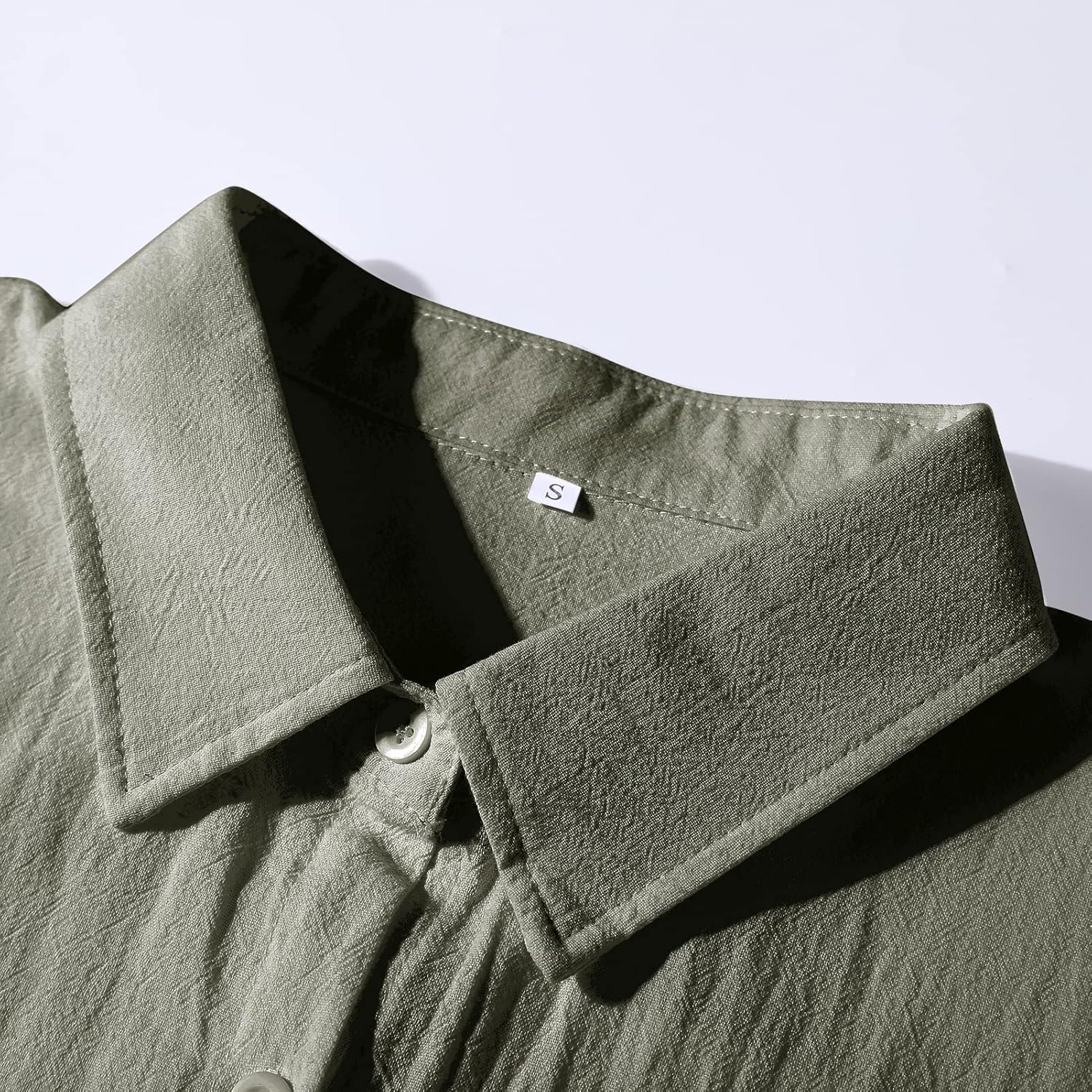 Ladyful Women's Button Down Cotton Linen Shirt Dress Long Sleeve Maxi Shirtdress Beach Summer Dress Pockets - Image 6