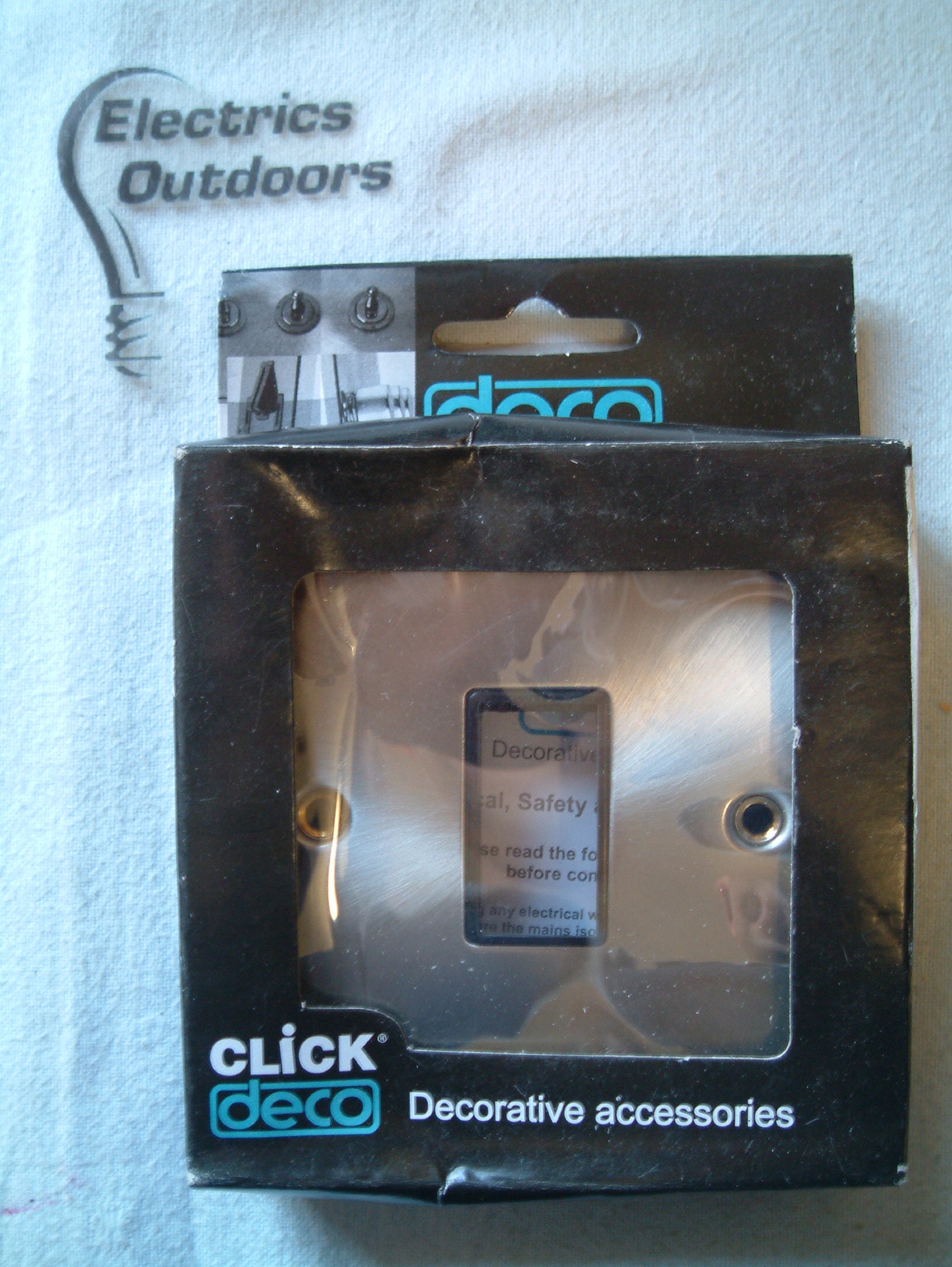 Scholmore Satin Chrome Click Deco Victorian 1 Gang Single Switch Aperture Vpsc401bk