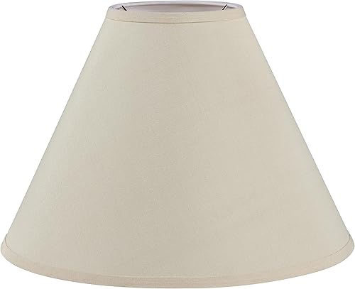 Miniatura 10 de Aspen Creative 32016A - Pantalla de lámpara de construcción de araña con forma de imperio de transición en color marfil, 16 pulgadas de ancho (6 x