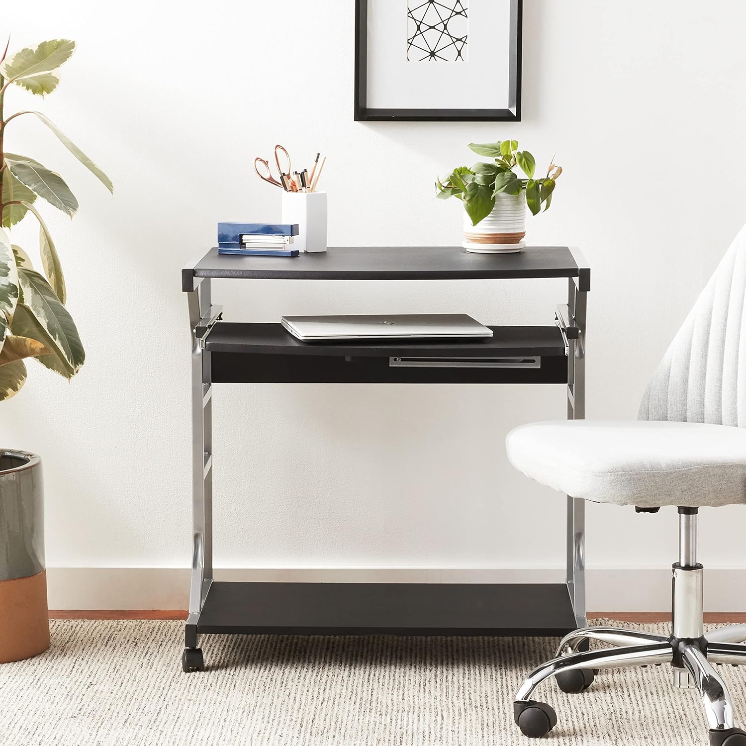 Berkeley Mobile Computer Desk, Black