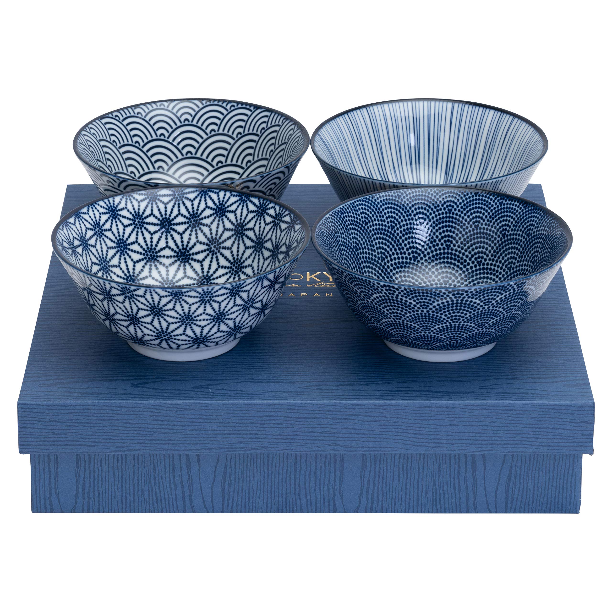Nippon Blue Tayo-Schüssel-Set, 4-tlg.