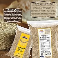 Vista 2 de Rani Barnyard Millet (Echinochloa Esculenta Frumantacea) Semillas enteras de grano antiguo 28 onzas (1.75 libras) 28.22 oz Todo natural Apto