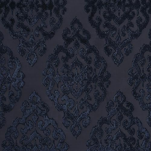 Miniatura 7 de Sun Smart Mirage - Cortina opaca para ventana (100 % de eliminación de luz), panel de cortina única, tejida de estilo jacquard, patrón damasco, con