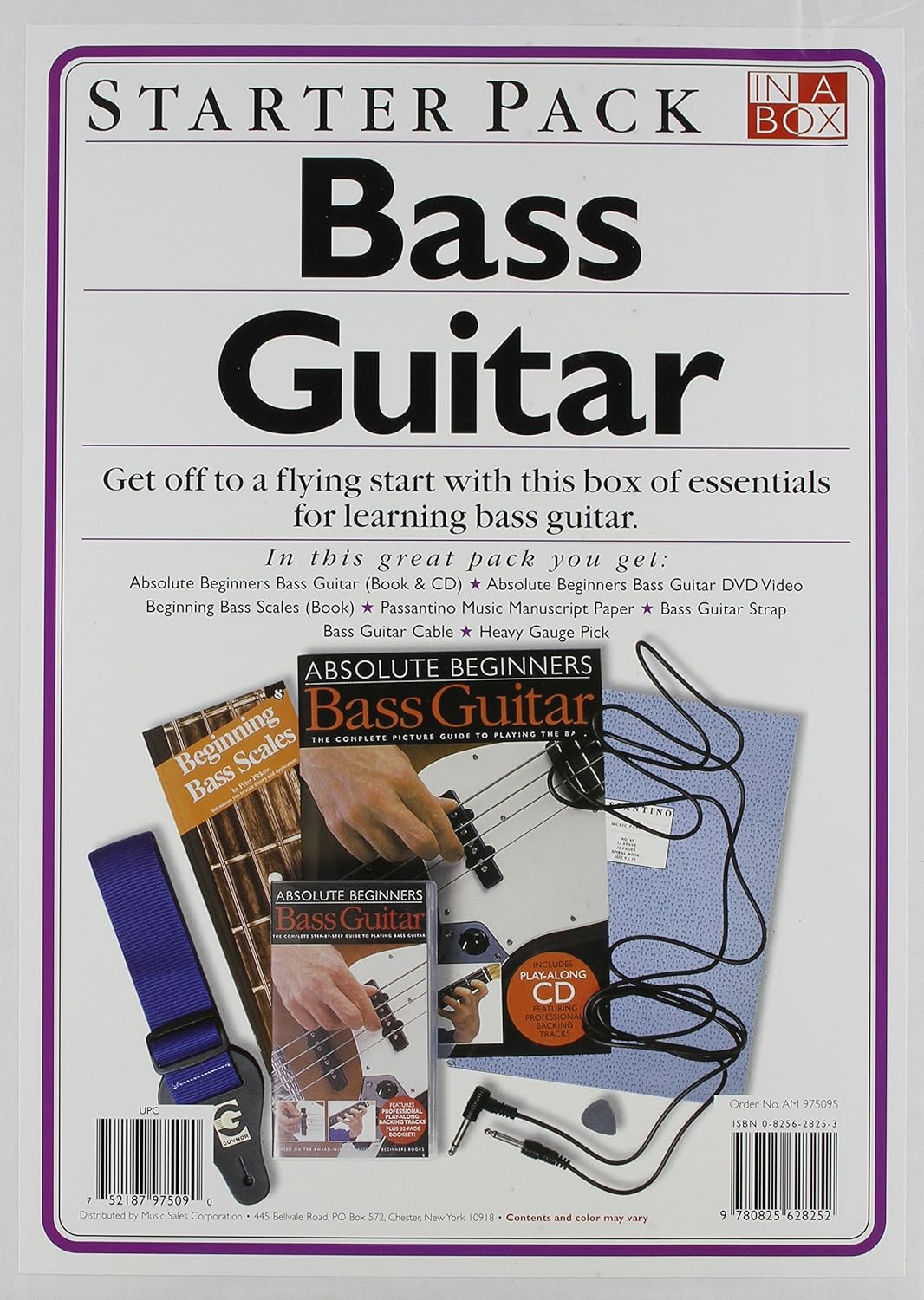 Bass Guitar Starter Pack Amsco Publications 9780825628252