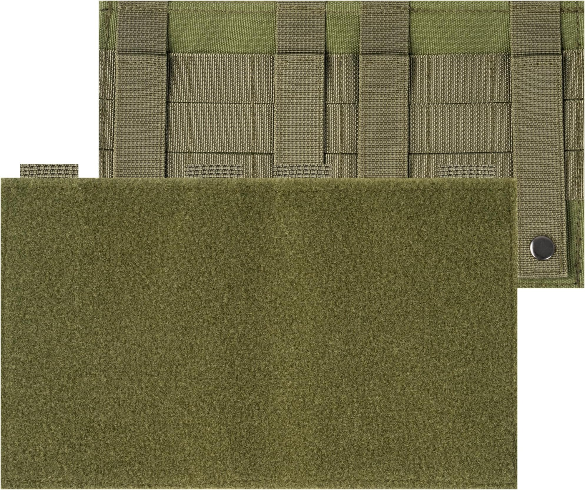 Molle Patch Panel, Tactical Molle Hook and Loop Panel for Molle Accessories, 10" x 6" Placard Platform for Hook-Backing Pouch, Molle Attachment for Morale Patch and Backpack Accessories