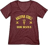 Vista 3 de Blue 84 NCAA Camiseta de mujer de tres combinaciones con mascota