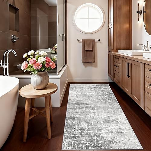 Miniatura 754 de Alfombra lavable para pasillo y de cocina, alfombra de entrada, vintage, suave para el suelo, alfombra antideslizante para interiores, para baño