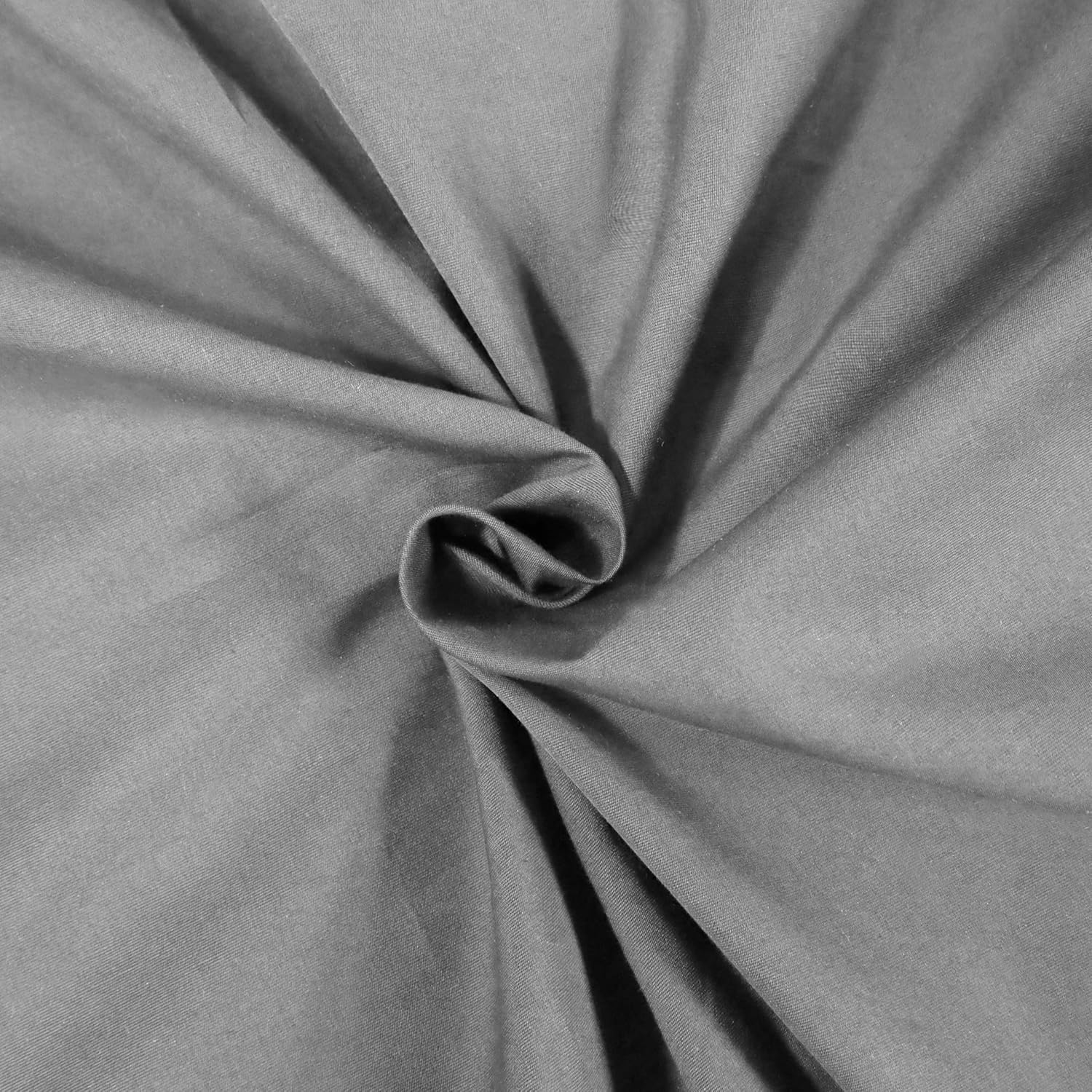 Superior 300 Thread Count Cotton Percale Sheet Set, Silky-Soft, Cooling Sheets, Breathable Basics, 1 Elastic Deep Pocket Fitted Sheet, 1 Flat Sheet, 2 Pillowcases, California King, Smoked Pearl