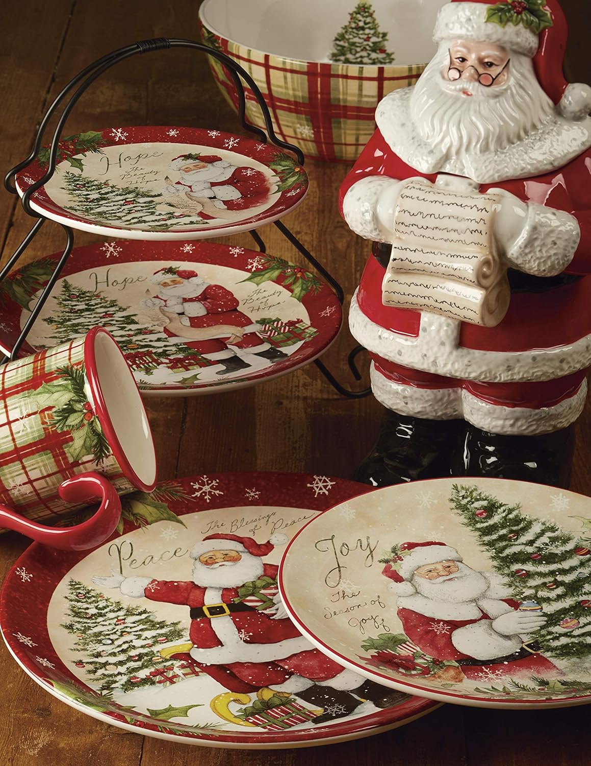 Holiday Wishes 16-Piece Dinnerware Set - Image 3