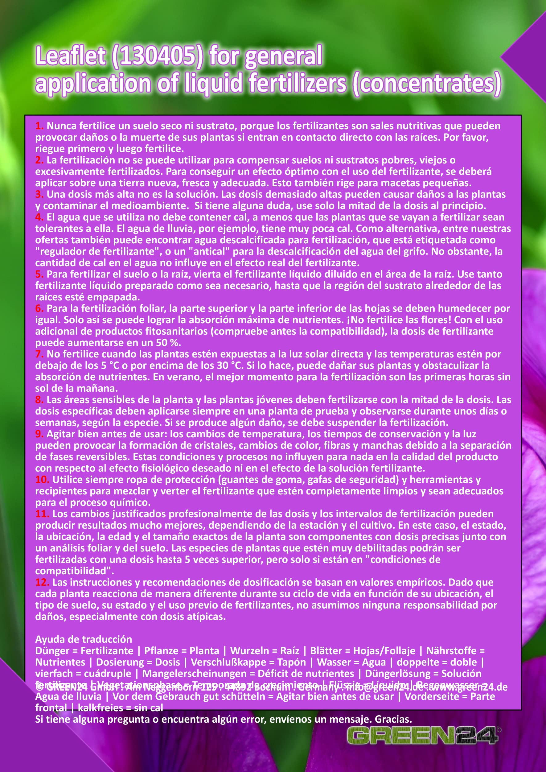 Fertilizante líquido de bambú PREMIUM para bambúes y pastos (250ml)