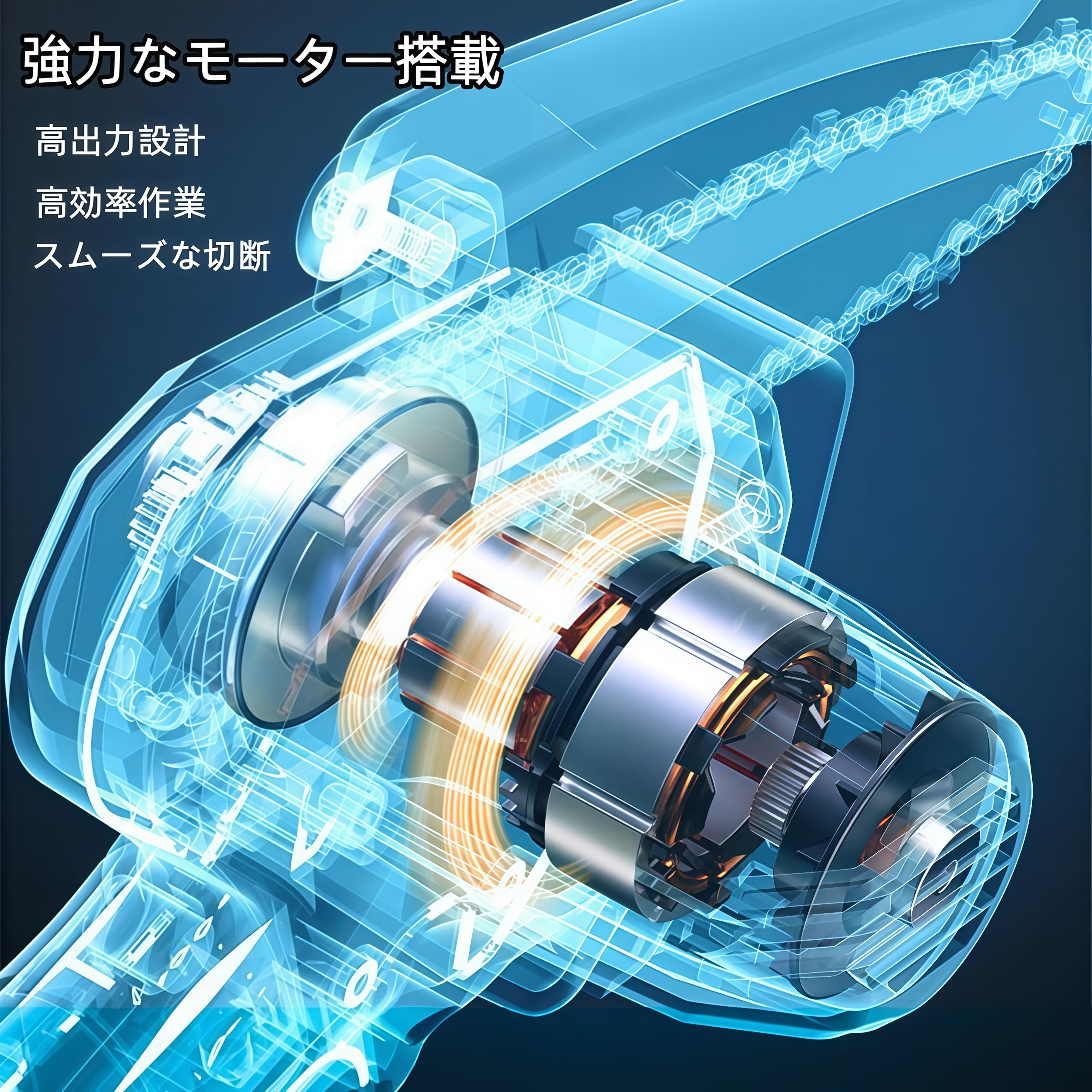 Amazon | 【ブラシレスモーター 給油システム ・9m/s・8インチ切断径15